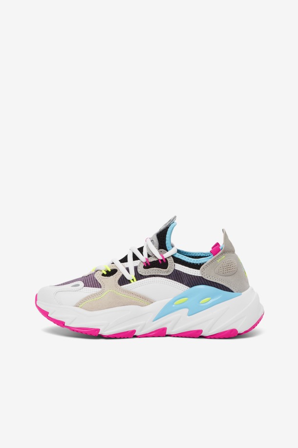 Fila Outlet Blanco/rosa Glo/bluefish Mujer Ray Tracer Evo 2