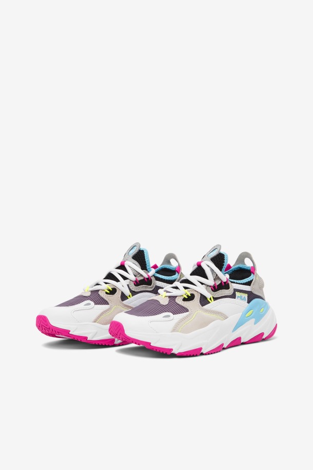 Fila Outlet Blanco/rosa Glo/bluefish Mujer Ray Tracer Evo 2