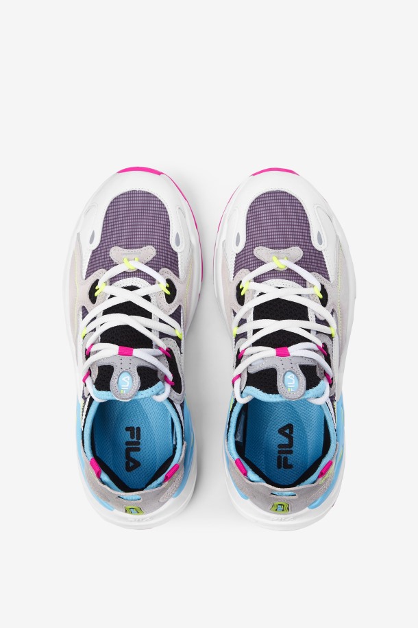 Fila Outlet Blanco/rosa Glo/bluefish Mujer Ray Tracer Evo 2