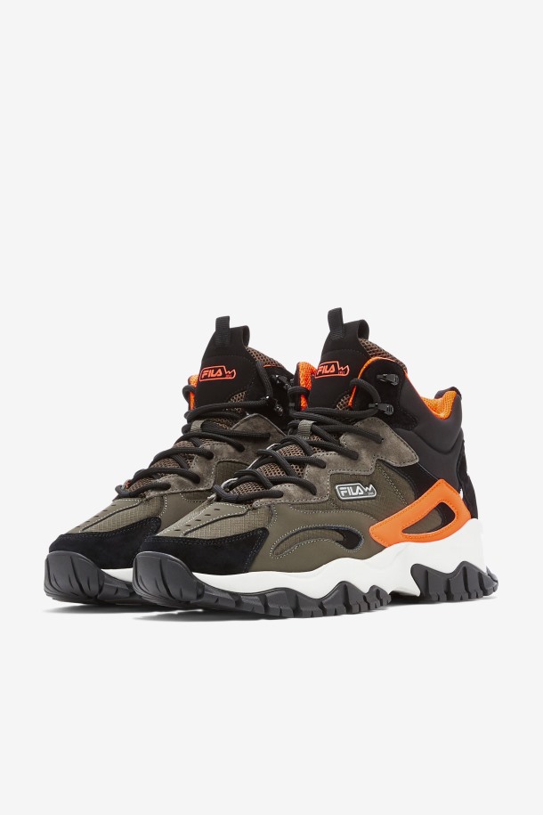 Hombre Ray Tracer Tr 2 Mid Tarmac/black/orange Fila Outlet Online