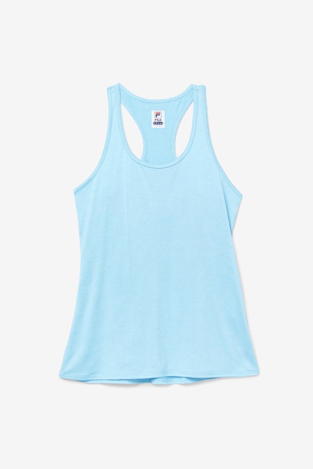 Fila Outlets Bluefish Heather Pickleball Racerback Tanque