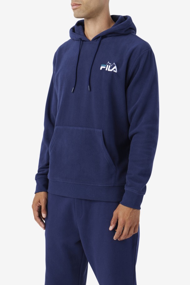 Sudadera Con Capucha Dinn Azul Marino/blanco/lago Profundo Fila Outlet
