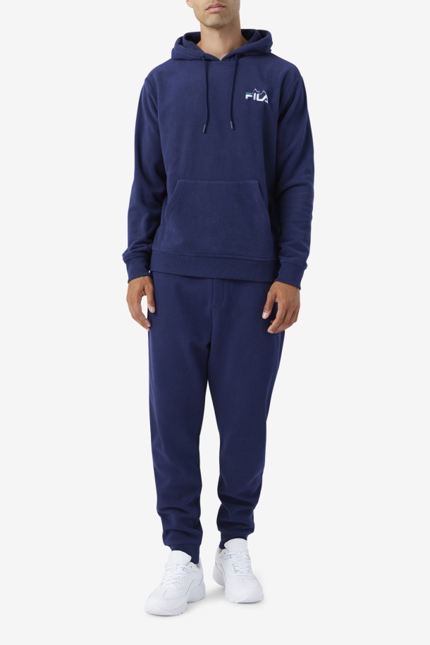 Sudadera Con Capucha Dinn Azul Marino/blanco/lago Profundo Fila Outlet
