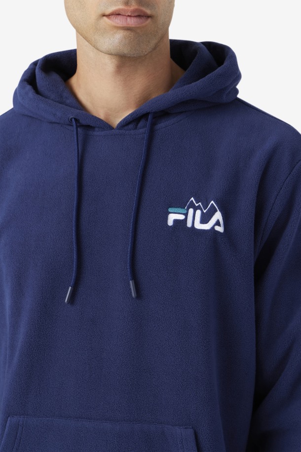 Sudadera Con Capucha Dinn Azul Marino/blanco/lago Profundo Fila Outlet