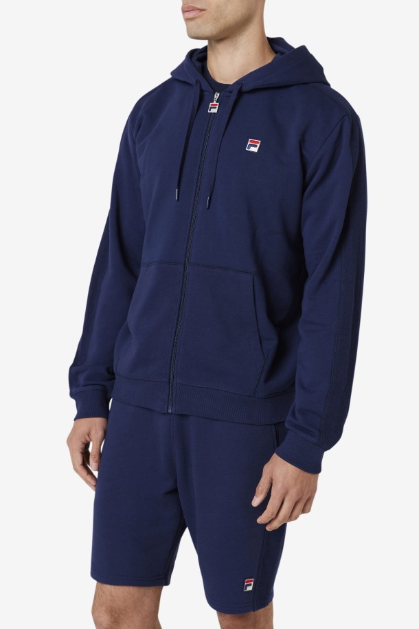 Sudadera Joey Azul Marino Con Cremallera Completa Fila Outlet