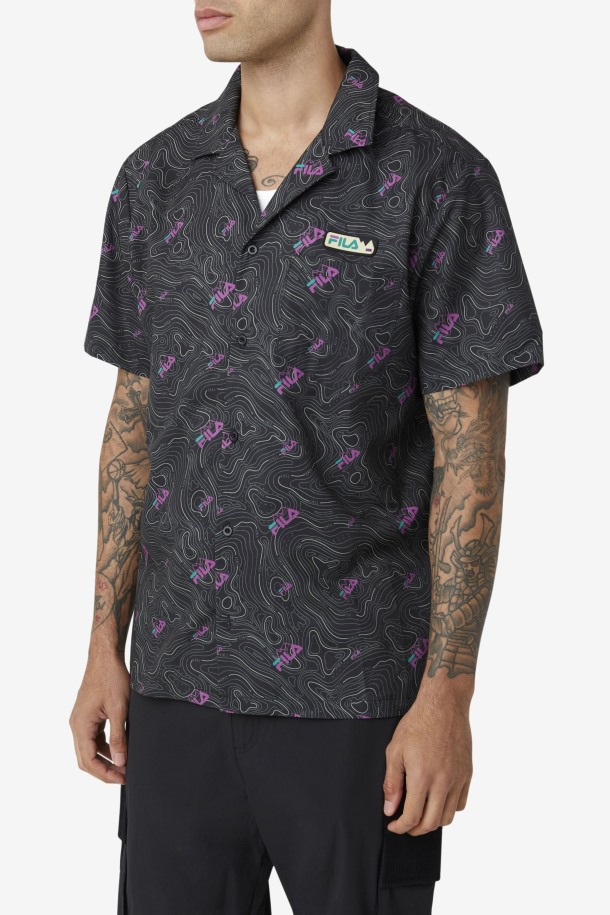 Top Caban Camisa Cola Puntos De Venta Negro