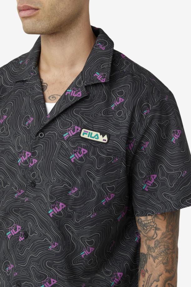 Top Caban Camisa Cola Puntos De Venta Negro