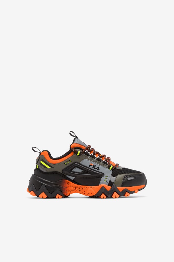Naranja/asfalto/negro Fila Outlets Niños Grandes Oakmont Tr