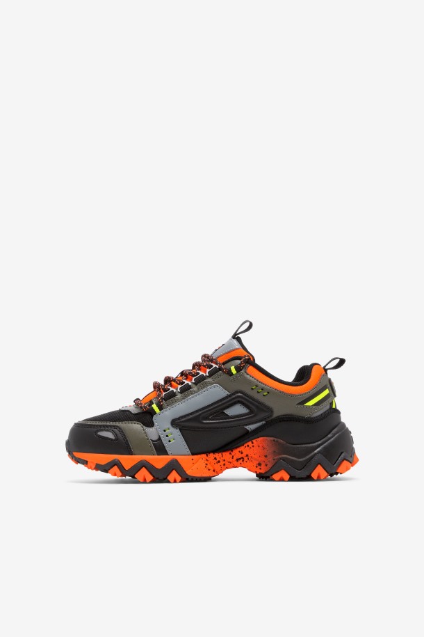 Naranja/asfalto/negro Fila Outlets Niños Grandes Oakmont Tr