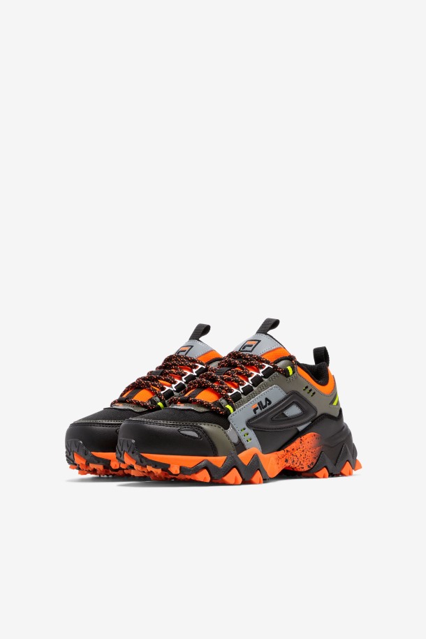 Naranja/asfalto/negro Fila Outlets Niños Grandes Oakmont Tr