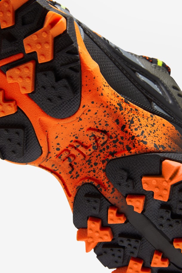 Naranja/asfalto/negro Fila Outlets Niños Grandes Oakmont Tr
