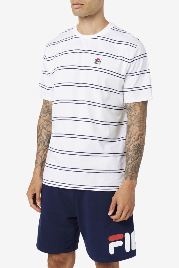 Felix Tee Outlets Blanco/peacoat
