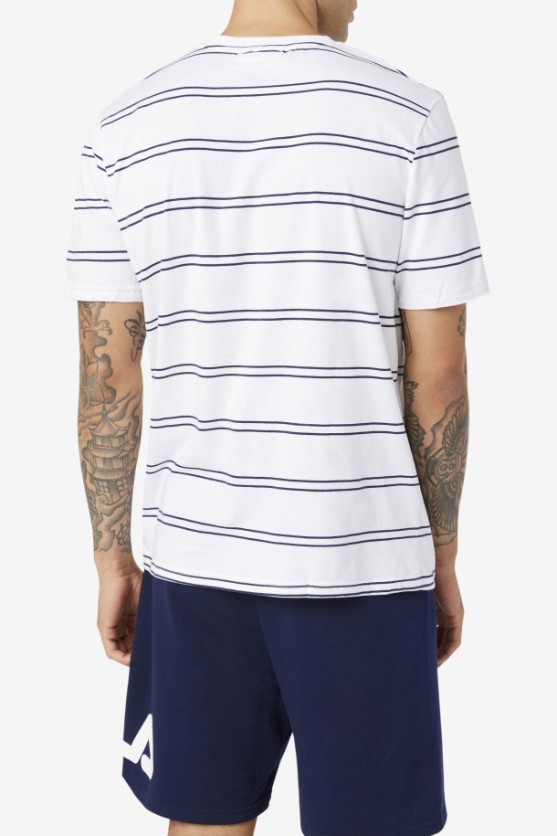 Felix Tee Outlets Blanco/peacoat