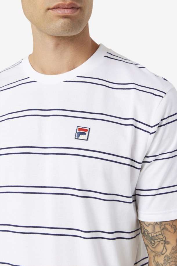 Felix Tee Outlets Blanco/peacoat