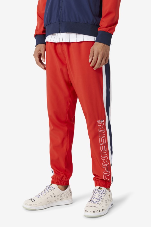 Pantalón De Chandal Fila X The Museum Fila Outlets Rojo/peacoat/blanco