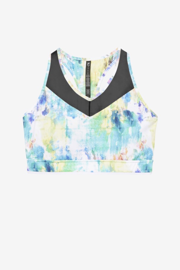 Sujetador Uplift Racerback Tie Dye/negro/blanco Fila Outlet