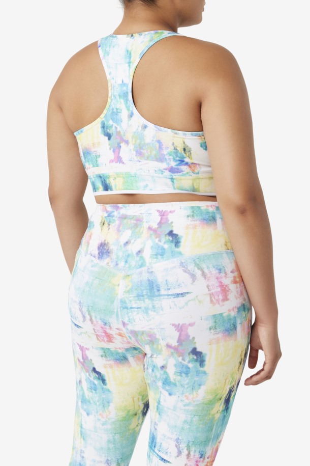 Sujetador Uplift Racerback Tie Dye/negro/blanco Fila Outlet