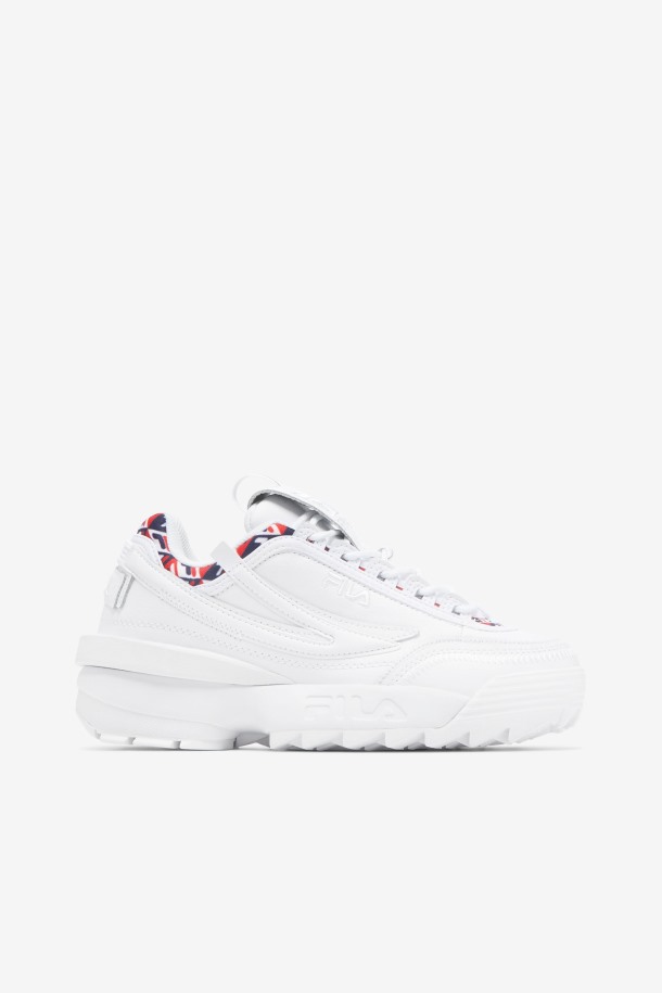 Fila Outlet Blanco/azul Marino/rojo Mujer Disruptor 2 Exp Cubic