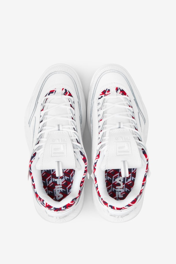 Fila Outlet Blanco/azul Marino/rojo Mujer Disruptor 2 Exp Cubic