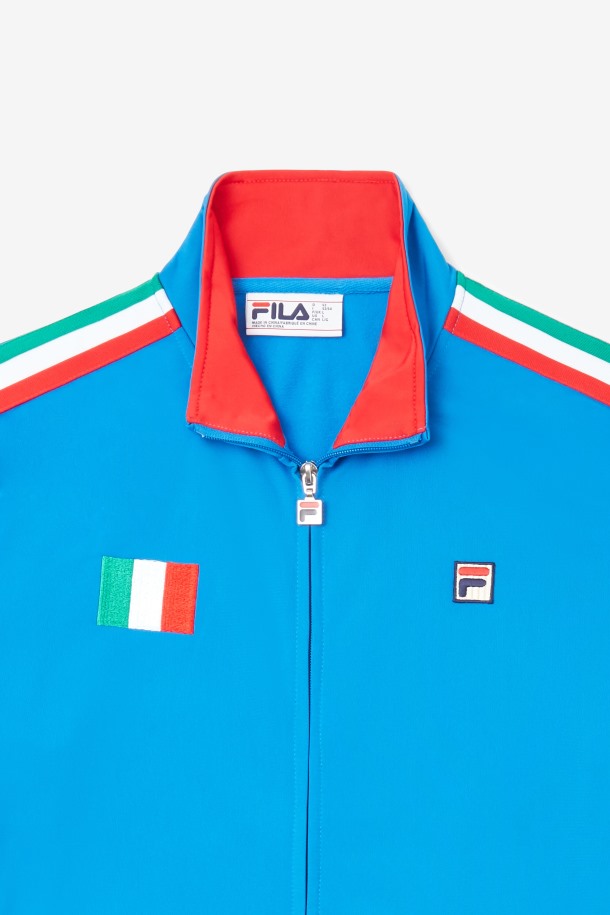 Italia Chaqueta De Chándal Fila Outlets Azul/rojo