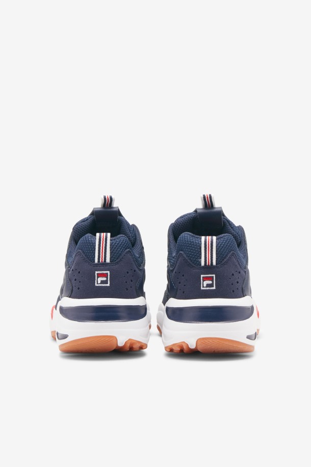 Niños Grandes Ray Tracer Azul Marino/blanco/rojo Fila Outlet