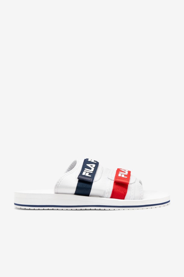 Blanco/azul Marino/rojo Fila Outlet Hombre Utilitario Silde