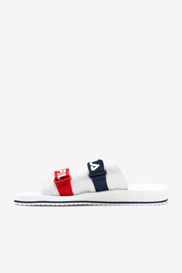 Blanco/azul Marino/rojo Fila Outlet Hombre Utilitario Silde