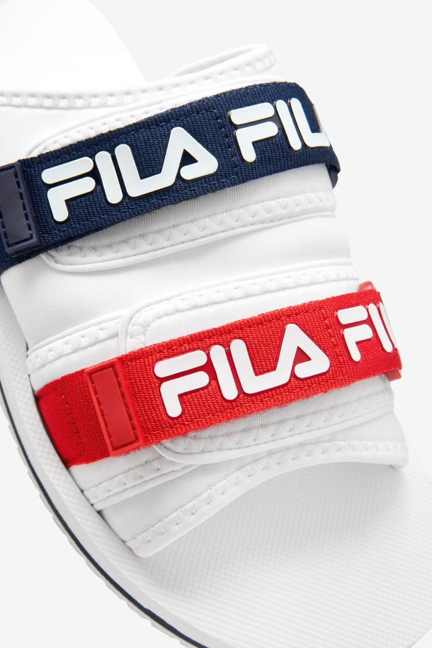 Blanco/azul Marino/rojo Fila Outlet Hombre Utilitario Silde