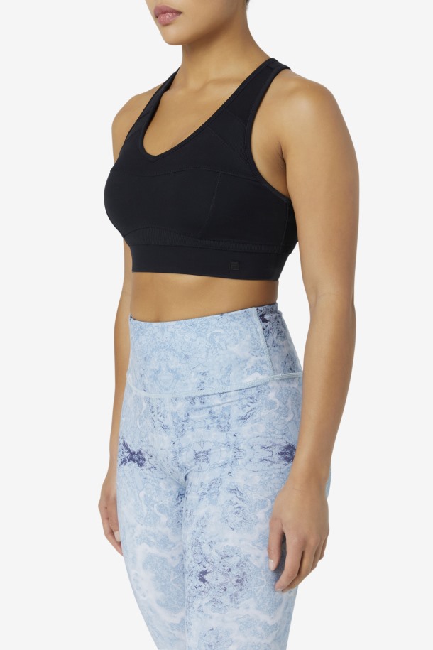 Sujetador Deportivo Con Espalda Nadadora Uplift Negro De Fila Outlets