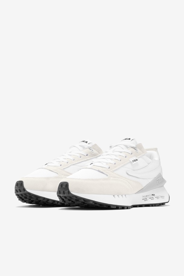 Hombres Renno N-generation Patched Fila Outlets Blanco/glaciar Gris