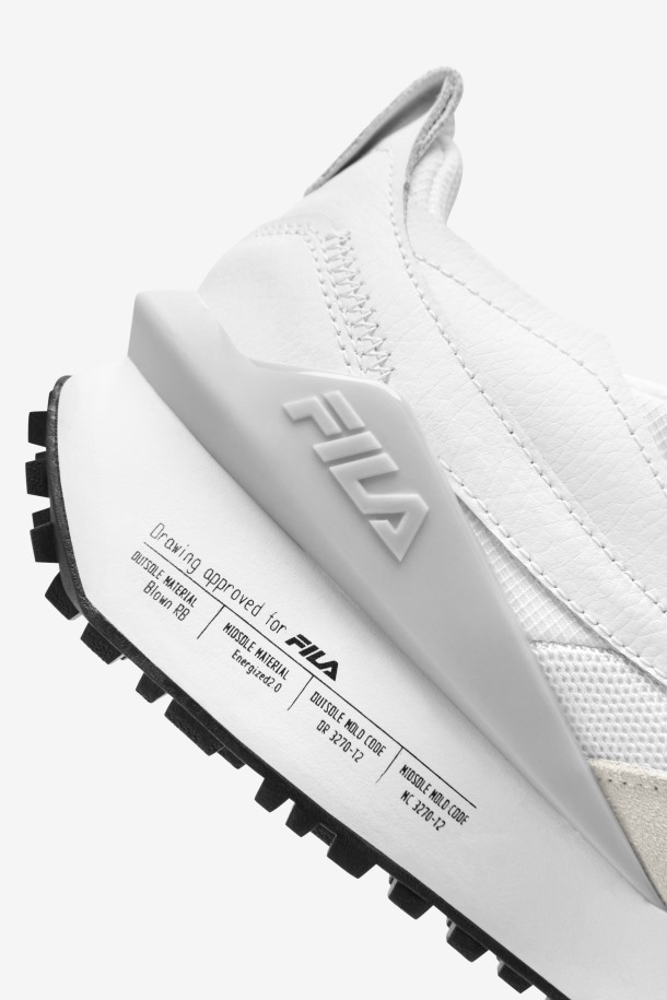 Hombres Renno N-generation Patched Fila Outlets Blanco/glaciar Gris