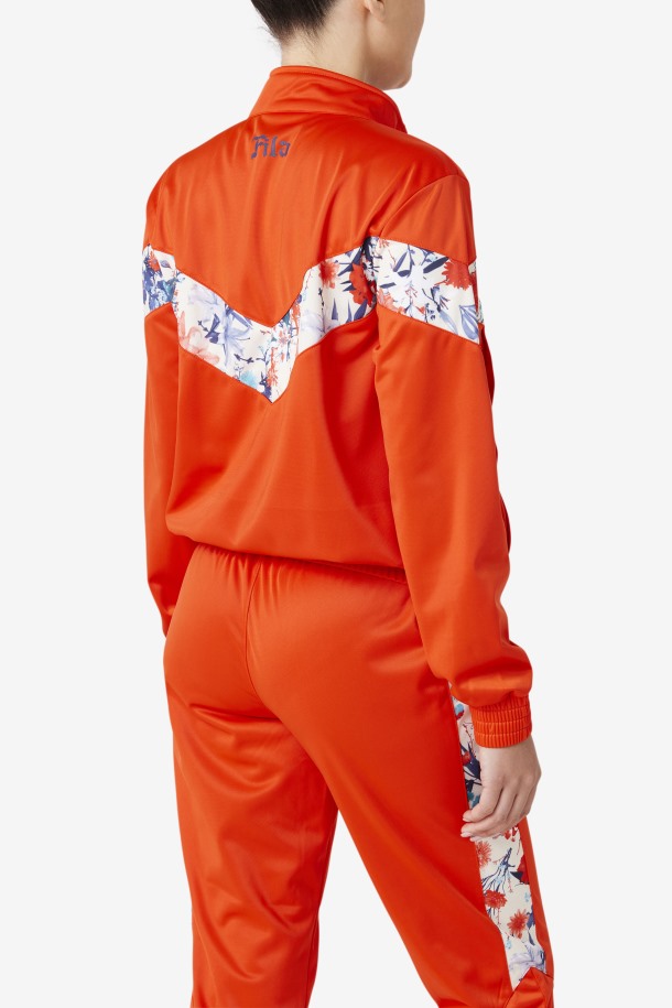 Kiara Track Jacket Fila Outlet Orange.com