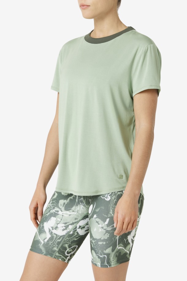 Basil/thyme Fi-lux Camiseta De Manga Corta Outlet Fila