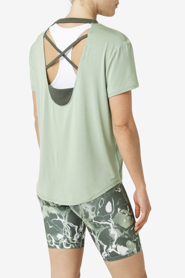 Basil/thyme Fi-lux Camiseta De Manga Corta Outlet Fila