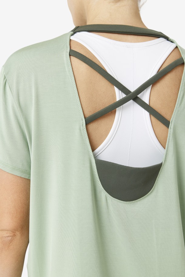 Basil/thyme Fi-lux Camiseta De Manga Corta Outlet Fila