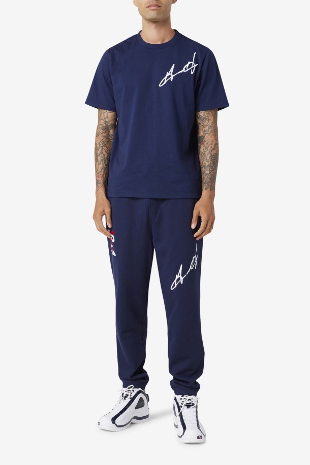 Grant Hill Orson Pantalón Fila Outlets Azul Marino