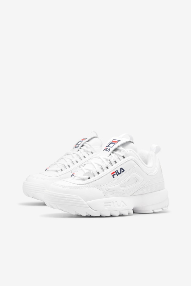 Zapatillas Fila Outlet Hombre Disruptor 2 Blanco/azul Marino/rojo