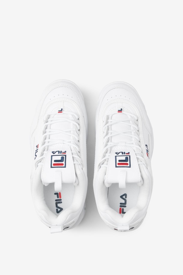 Zapatillas Fila Outlet Hombre Disruptor 2 Blanco/azul Marino/rojo