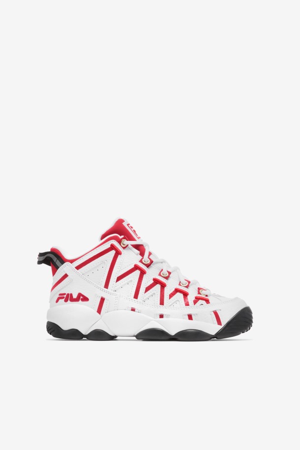 Blanco/rojo/negro Niños Grandes Stackhouse Spaghetti Fila Outlet