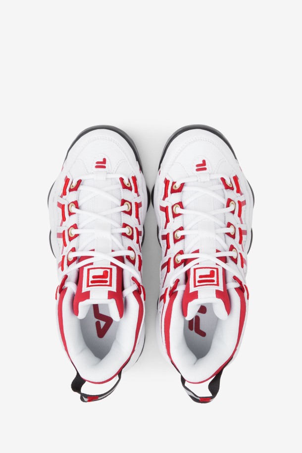 Blanco/rojo/negro Niños Grandes Stackhouse Spaghetti Fila Outlet