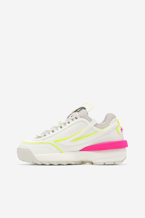Zapatillas Fila Mujer Disruptor 2 Exp Blanco/blanco Arena/rosa Glo