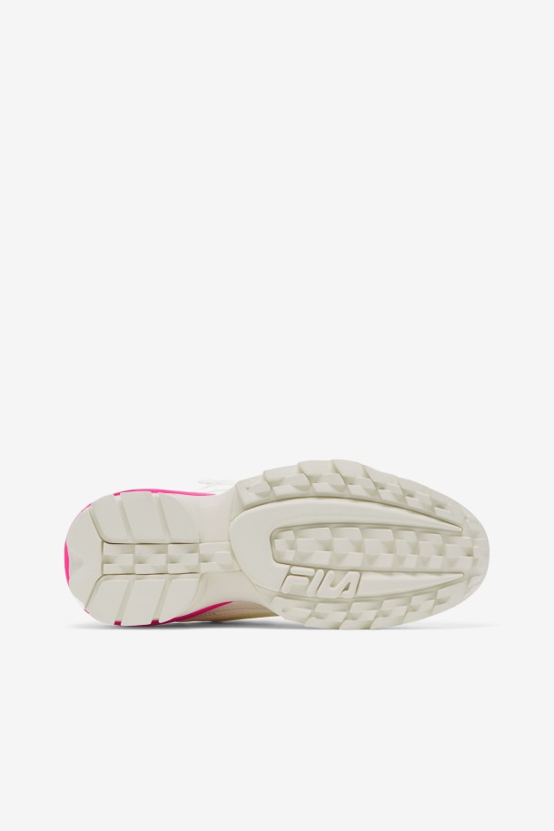 Zapatillas Fila Mujer Disruptor 2 Exp Blanco/blanco Arena/rosa Glo