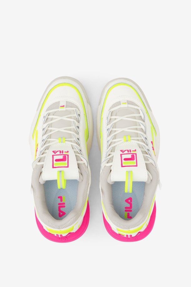 Zapatillas Fila Mujer Disruptor 2 Exp Blanco/blanco Arena/rosa Glo