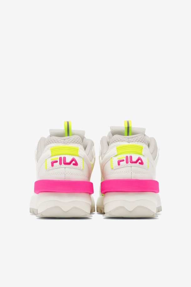 Zapatillas Fila Mujer Disruptor 2 Exp Blanco/blanco Arena/rosa Glo