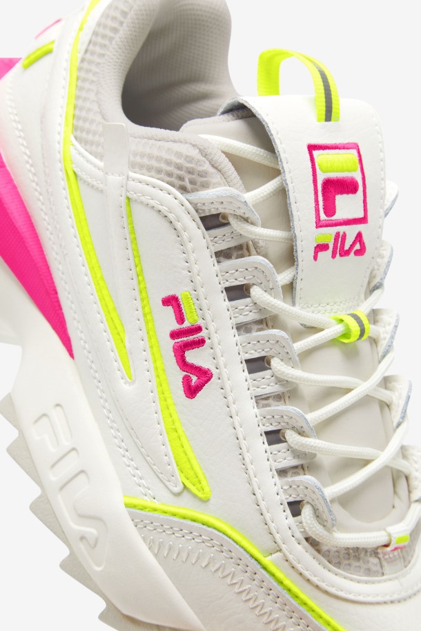 Zapatillas Fila Mujer Disruptor 2 Exp Blanco/blanco Arena/rosa Glo