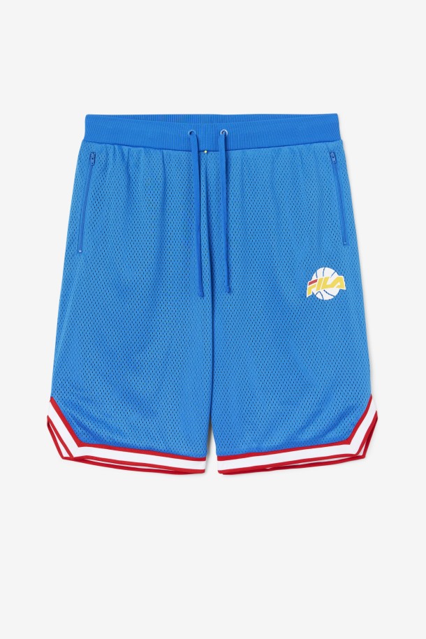 Pantalón Corto De Baloncesto Ovi Azul/blanco/rojo/dorado Fila Outlet Online