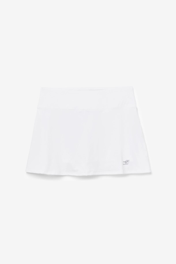 Falda Pantalón Blanco Con Volante Pickleball De Queue Outlets