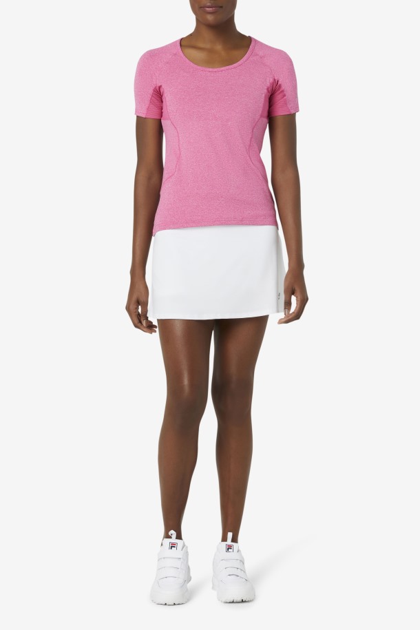 Falda Pantalón Blanco Con Volante Pickleball De Queue Outlets