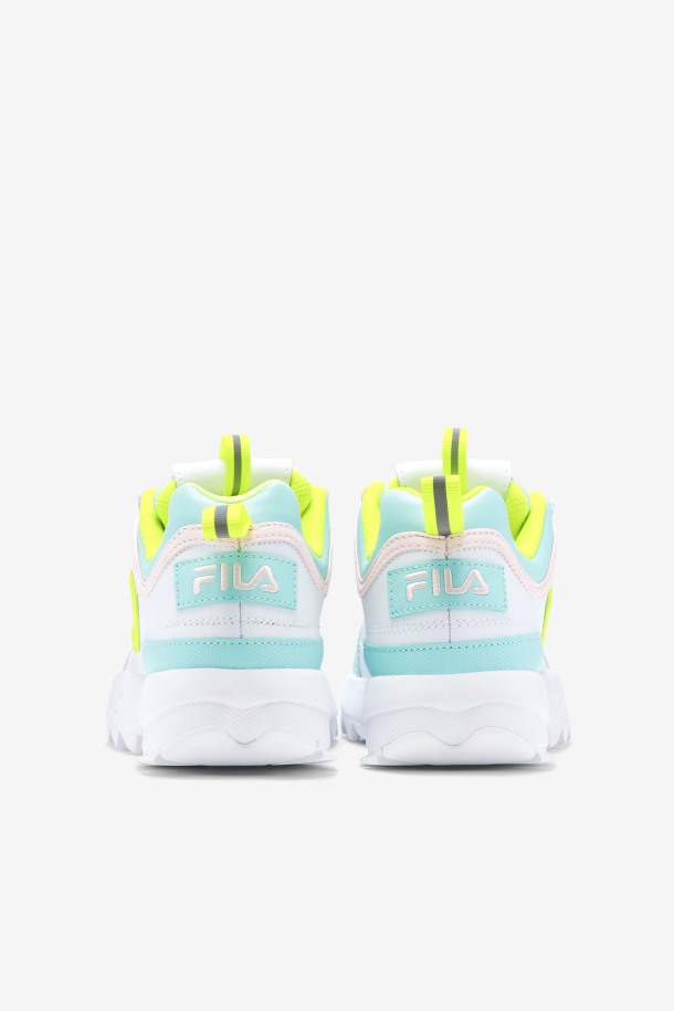 Fila Outlets Niños Pequeños Disruptor 2 Premium Blanco/amarillo/azul
