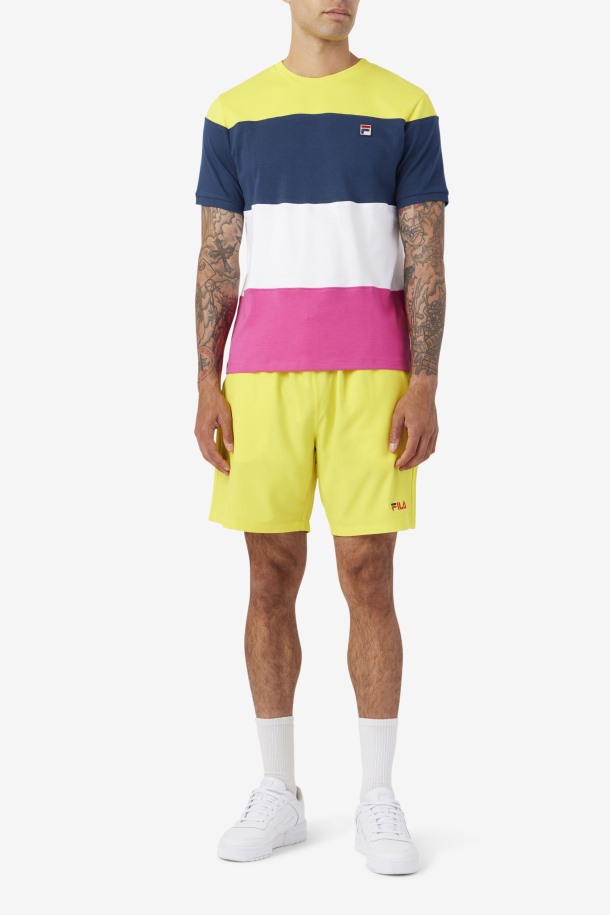 Fila Outlets Amarillo/azul Marino/cherry Tomate Ravini Corto
